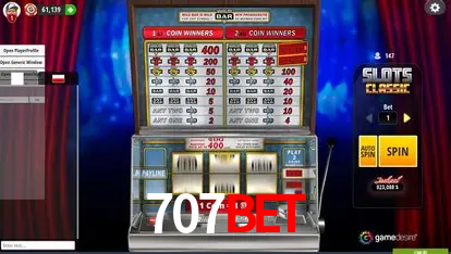 707Bet feedback — categorias de sugestão e melhoria no app