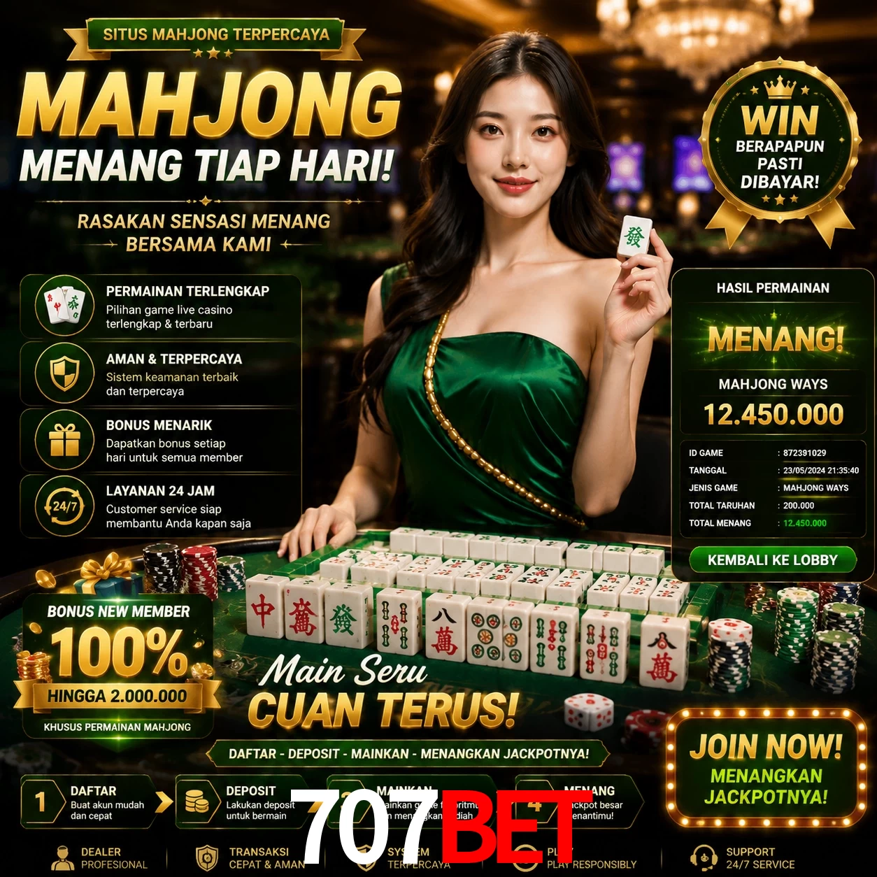 Cashback VIP 707Bet - reembolso semanal